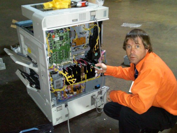 Copier service technician